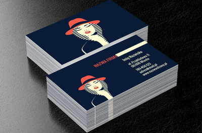 Piękna, nie tylko tej nocy, Motywy, Glamour - Wizytówki Netprint