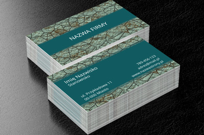 Droga do zwycięstwa, Budownictwo, Usługi kamieniarskie - Wizytówki Netprint