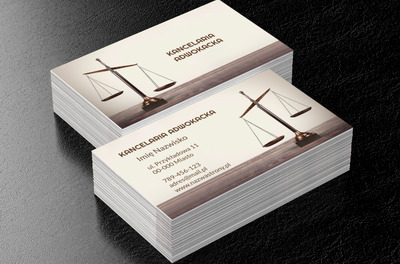 Ważyć to, co ważne, Prawo, Kancelaria adwokacka - Wizytówki Netprint