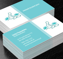 W idealnym położeniu , Medycyna, Masażysta - Wizytówki Netprint