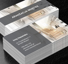 Z kunsztem dekoratora, Budownictwo, Aranżacja wnętrz - Wizytówki Netprint