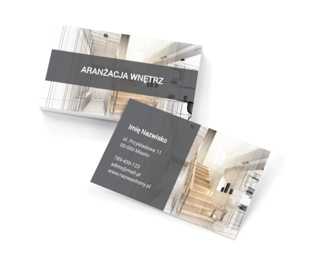 Z kunsztem dekoratora, Budownictwo, Aranżacja wnętrz - Wizytówki Netprint szablony online