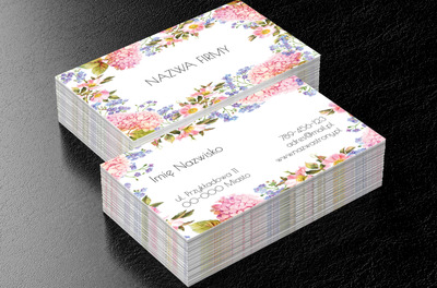 Zmysłowy zapał do pracy, Motywy, Roślinne - Wizytówki Netprint