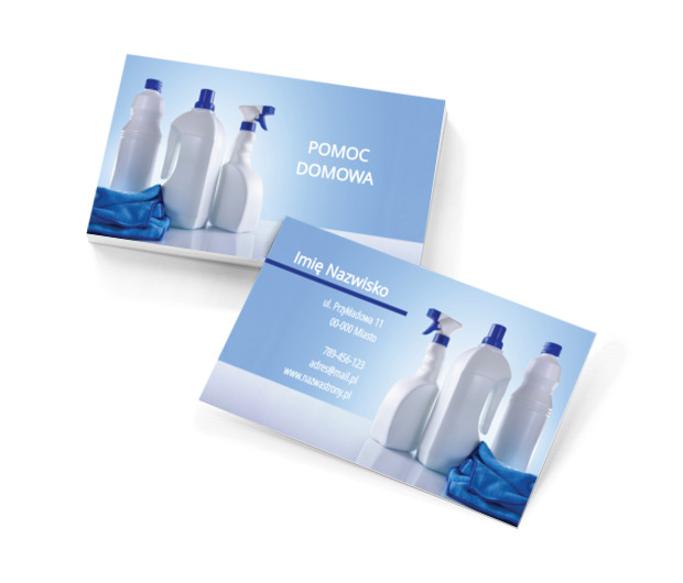 Wyjątkowa czystość, wyjątkowy dar, Usługi domowe, Pomoc domowa - Wizytówki Netprint szablony online