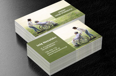 Potrzebujemy skrzydeł, by latać, Usługi domowe, Opieka nad osobami starszymi - Wizytówki Netprint