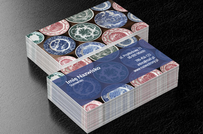 By jeść z doskonałego talerza, Sprzedaż, Ceramika - Wizytówki Netprint