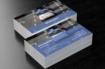 Być mistrzem za kierownicą, Motoryzacja, Nauka jazdy - Wizytówki Netprint