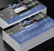 Być mistrzem za kierownicą, Motoryzacja, Nauka jazdy - Wizytówki Netprint