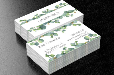 Z naturą mi do twarzy, Motywy, Roślinne - Wizytówki Netprint
