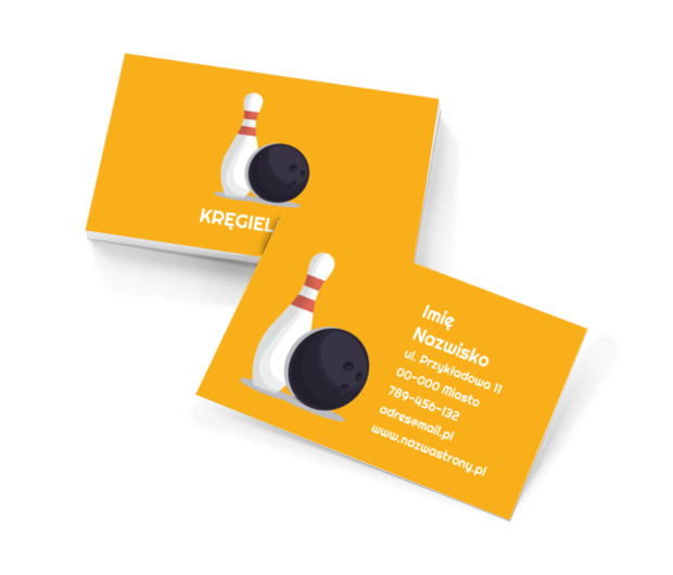 Strajk! Wygrana w Twojej dłoni, Rozrywka, Kręgielnia - Wizytówki Netprint szablony online