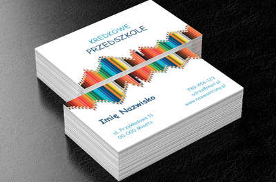 Kolorowe przedszkole, Edukacja, Przedszkole - Wizytówki Netprint
