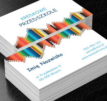 Kolorowe przedszkole, Edukacja, Przedszkole - Wizytówki Netprint