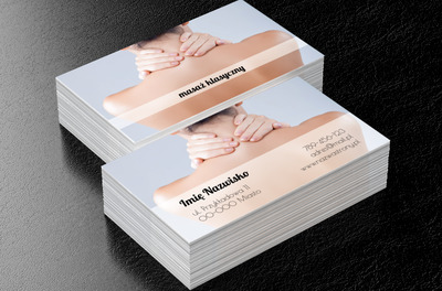 Masaż lekiem na całe zło, Medycyna, Masażysta - Wizytówki Netprint