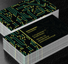 W powiązaniach trudnych sieci, Motywy, Elektronika - Wizytówki Netprint