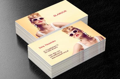 Być jak gwiazda estrady, Motywy, Glamour - Wizytówki Netprint