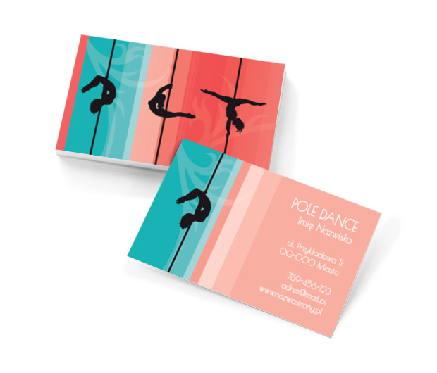 Kolorowa doskonałość, Edukacja, Szkoła tańca - Wizytówki Netprint szablony online