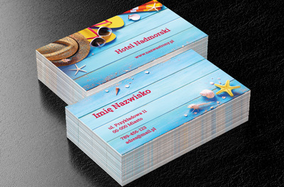 Wakacyjny czas - beztroskie chwile przyjemności, Turystyka, Hotel, Motel, Pensjonat  - Wizytówki Netprint