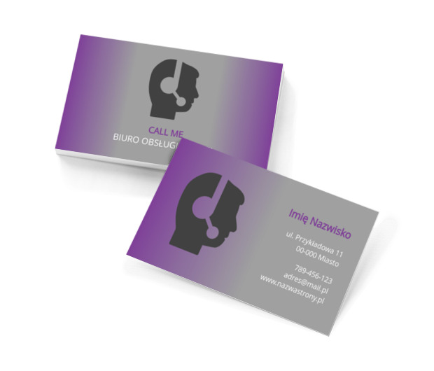 Czas na połączenie, Motywy, Ludzie - Wizytówki Netprint szablony online