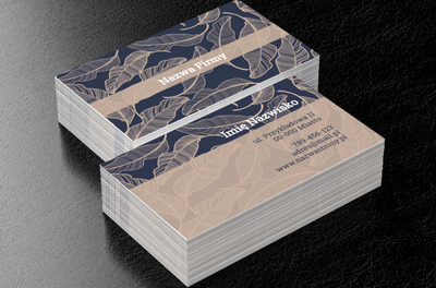 Roślinne pasje, Motywy, Roślinne - Wizytówki Netprint