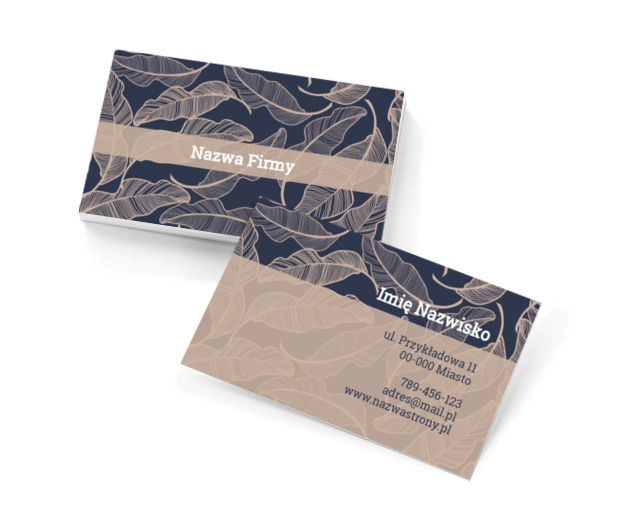 Roślinne pasje, Motywy, Roślinne - Wizytówki Netprint szablony online