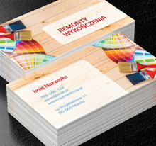 Kolorowe pociągnięcia pędzla, Budownictwo, Remont i Wykończenia - Wizytówki Netprint