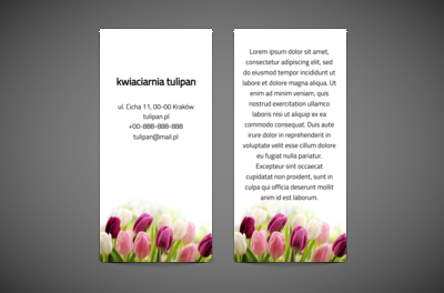 Pola tulipanów dla mnie i ciebie, Środowisko i Przyroda, Kwiaciarnia - Ulotki Netprint