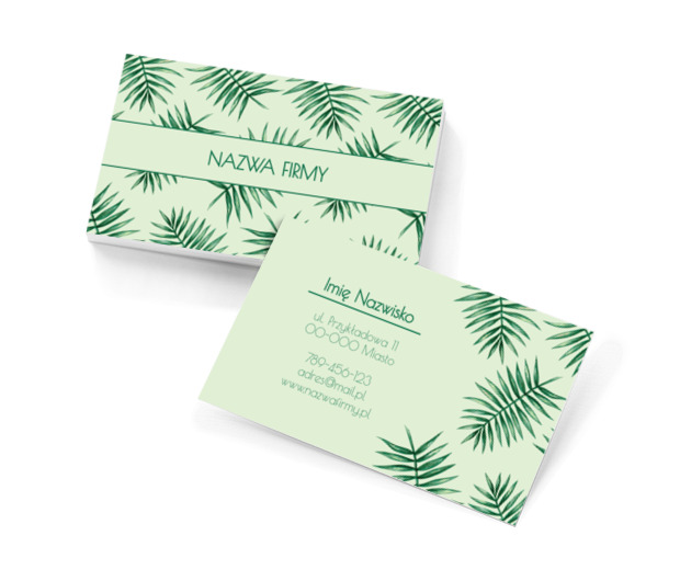 Zielono mi!, Motywy, Roślinne - Wizytówki Netprint szablony online