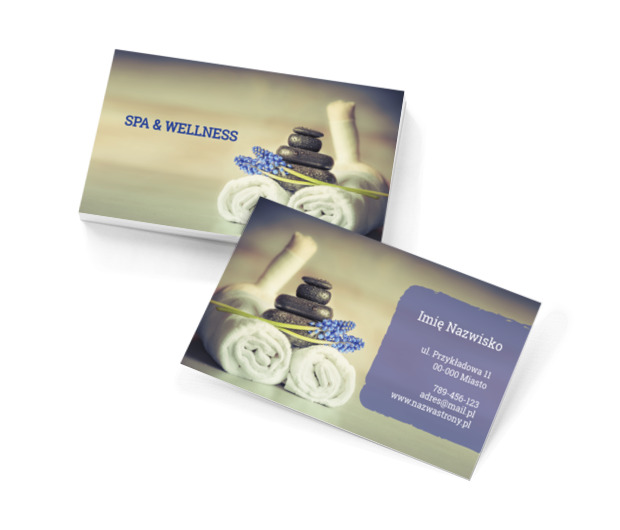W krainie piękna, Zdrowie i uroda, SPA - Wizytówki Netprint szablony online