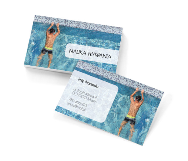 Wodne marzenia do spełnienia, Motywy, Ludzie - Wizytówki Netprint szablony online