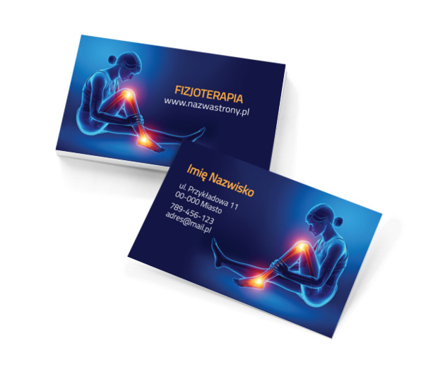 Pokonamy ból, Medycyna, Fizjoterapia - Wizytówki Netprint szablony online