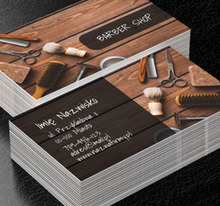 Wszystko dla dżentelmenów, Zdrowie i uroda, Salon fryzjerski - Wizytówki Netprint