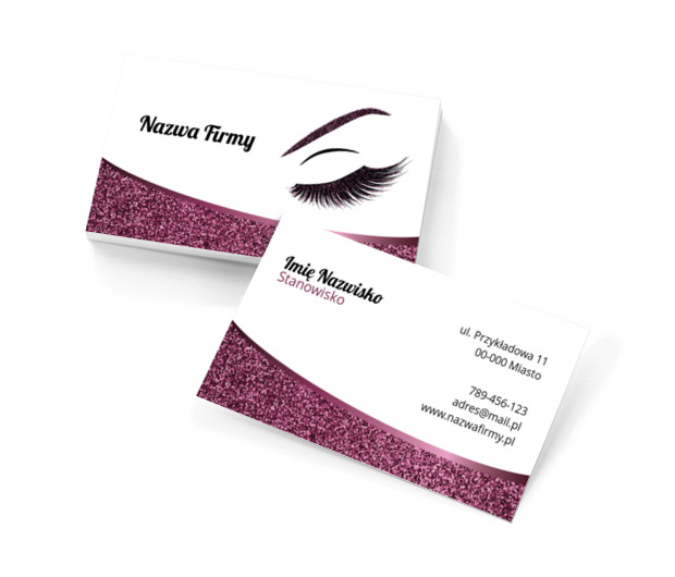 Wszystko o pięknie, Zdrowie i uroda, Wizaż - Wizytówki Netprint szablony online