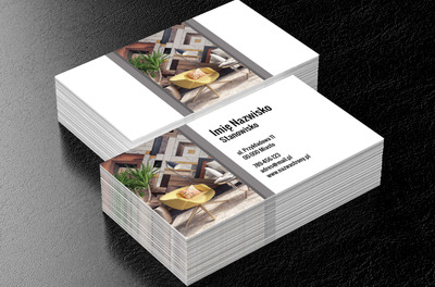 Meblowy zawrót głowy, Budownictwo, Aranżacja wnętrz - Wizytówki Netprint