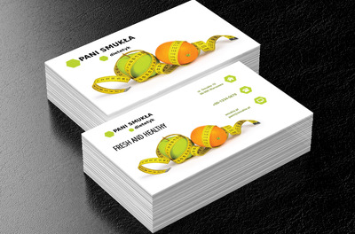 Owoce w centymetrze, Zdrowie i uroda, Dietetyk - Wizytówki Netprint