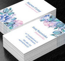 Elegancja w kwiatowym wydaniu, Motywy, Roślinne - Wizytówki Netprint