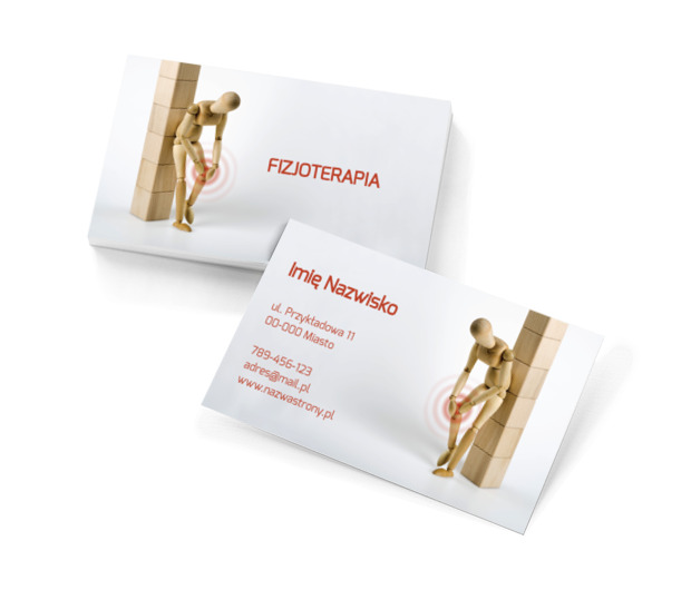 W zdrowym ciele…, Medycyna, Fizjoterapia - Wizytówki Netprint szablony online
