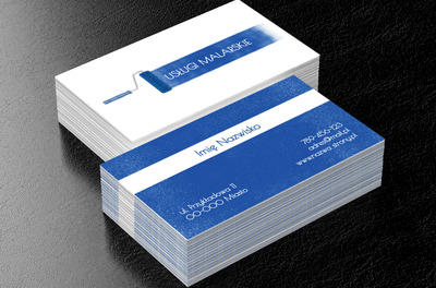 Coś do pomalowania?, Budownictwo, Usługi malarskie - Wizytówki Netprint