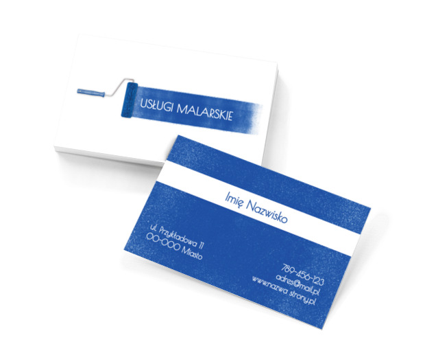 Coś do pomalowania?, Budownictwo, Usługi malarskie - Wizytówki Netprint szablony online