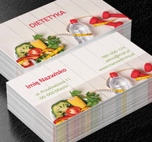 Żyj zdrowo!, Zdrowie i uroda, Dietetyk - Wizytówki Netprint