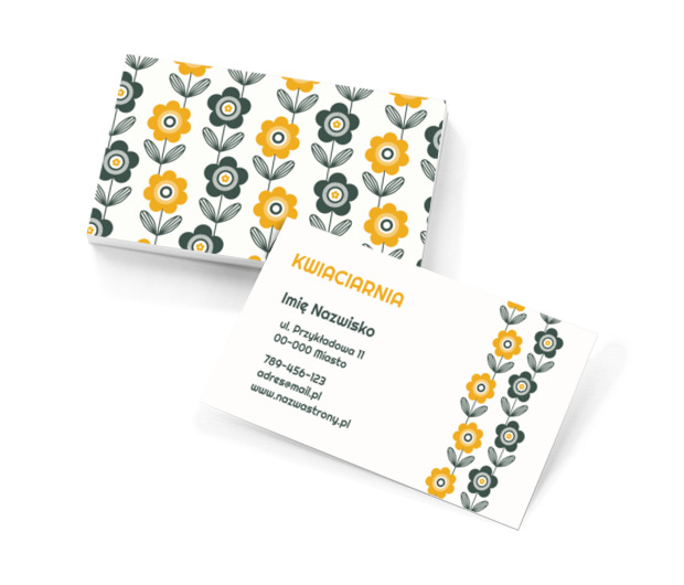 Florystyczne cudo, Środowisko i Przyroda, Kwiaciarnia - Wizytówki Netprint szablony online