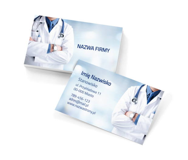 W służbie innym, Medycyna, Lekarz - Wizytówki Netprint szablony online