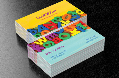 Słowa mają znaczenie!, Edukacja, Logopeda - Wizytówki Netprint