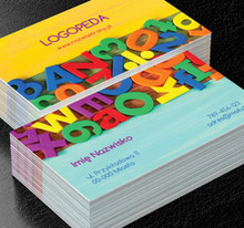 Słowa mają znaczenie!, Edukacja, Logopeda - Wizytówki Netprint