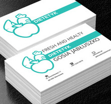 Rysowane owoce i warzywa, Zdrowie i uroda, Dietetyk - Wizytówki Netprint