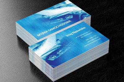 Wszystko o samochodach, Motoryzacja, Myjnia - Wizytówki Netprint