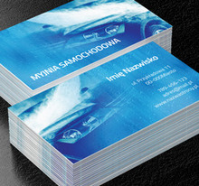 Wszystko o samochodach, Motoryzacja, Myjnia - Wizytówki Netprint