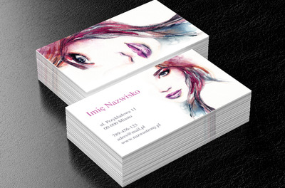 W służbie piękna, Motywy, Glamour - Wizytówki Netprint