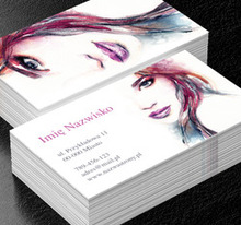 W służbie piękna, Motywy, Glamour - Wizytówki Netprint