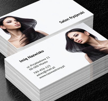 Czysta postać piękna, Zdrowie i uroda, Salon fryzjerski - Wizytówki Netprint