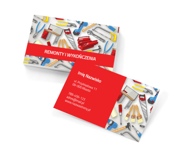 Złota rączka, Budownictwo, Remont i Wykończenia - Wizytówki Netprint szablony online